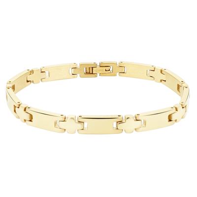 Gliederarmband ADELIA´S "Armband – Gliederarmband aus Edelstahl 20 cm", gold, Armbänder, Damen, 20cm, Edelstahl, Gliederarmband, Eine schöne Geschenkidee für jeden Anlass