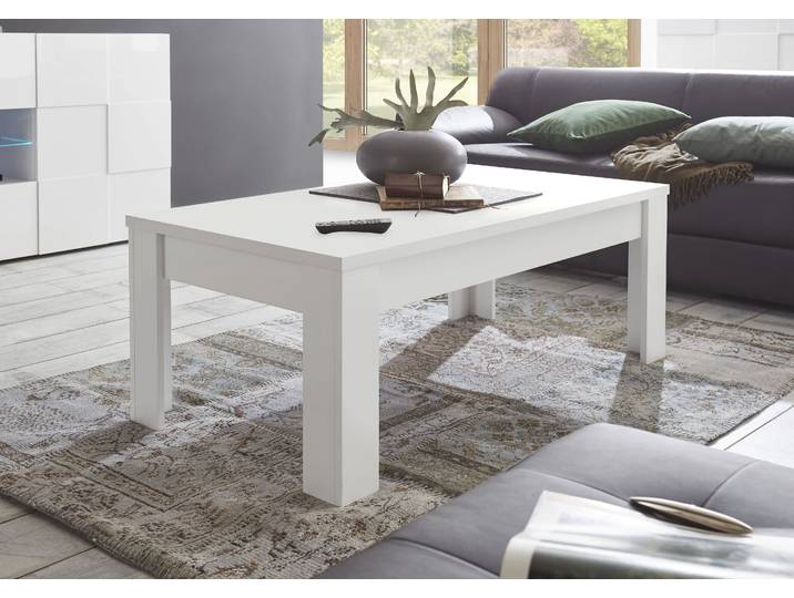 Couchtisch HOME AFFAIRE Sky , weiss (weiß lack matt, weiß lack matt, weiß lack matt), B:122cm H:45cm T:65cm, Tische, Couchtisch