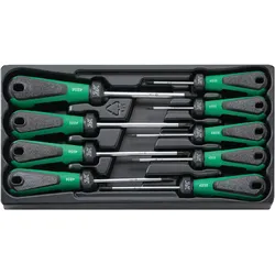 STAHLWILLE 4899 Satz TORX Schraubendreher 3K Drall T8-T40 mit Bohrung - 96489910