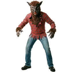 Fun World Division Werwolf Kostüm braun (One Size)