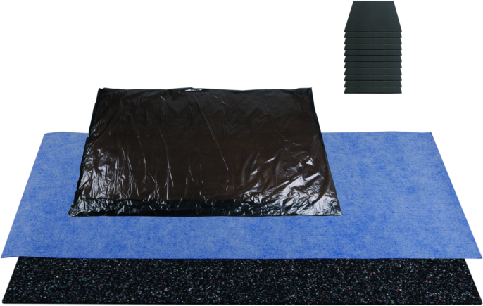 Schedel MULTISTAR SiLENCIO Schallschutz-Set SIL17075S 170x75cm, für Stahl-Badewanne, 11 Bitumenmatten