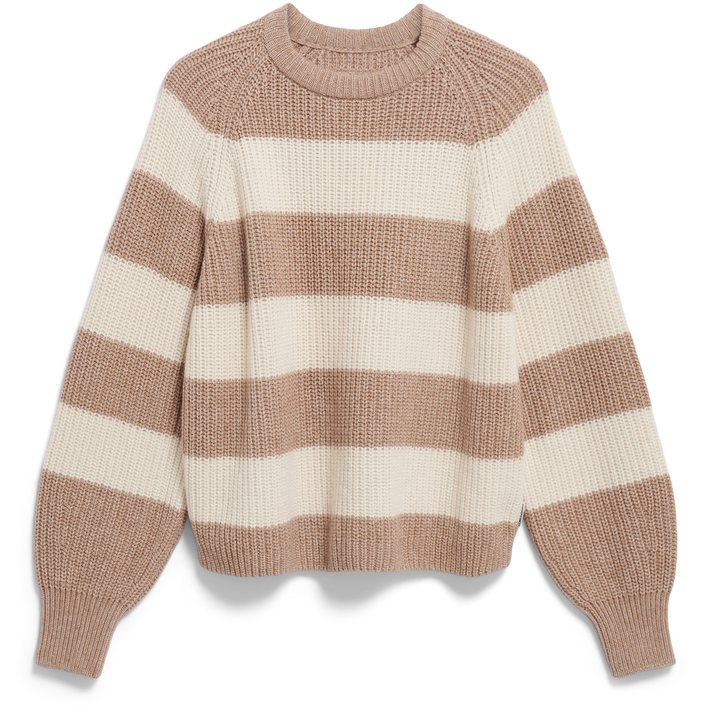 Armedangels Kaagi Stripes Damen Pullover beige Größe L Lifestyle Hautfreundlich