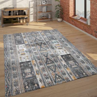 Paco Home Modern Grey Rug For Living Rooms Abstract and Rustic Design