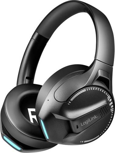 LogiLink BT0070 Over Ear Kopfhörer Bluetooth Schwarz