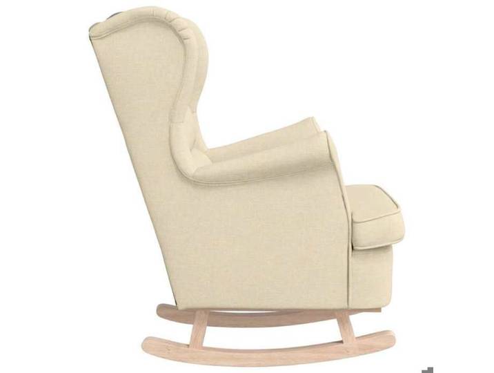 Chaise à bascule crème 74x90x102 cm tissu_2 ans garantie_76087
