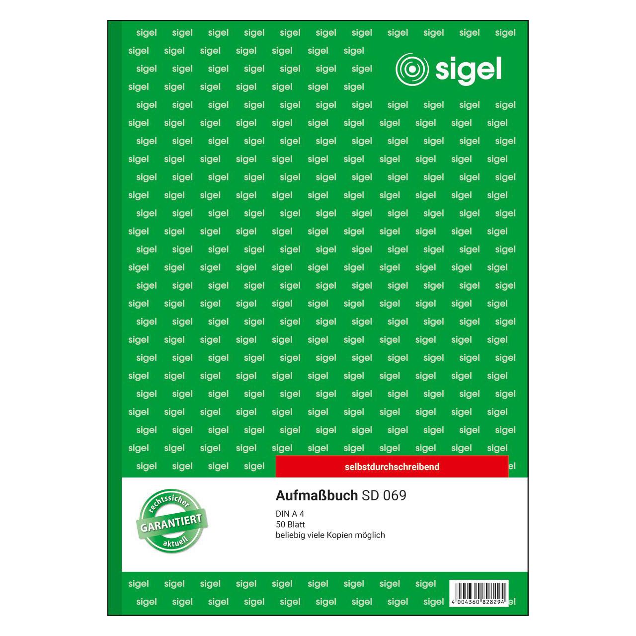 SIGEL Aufmaßbuch Formularbuch SD069
