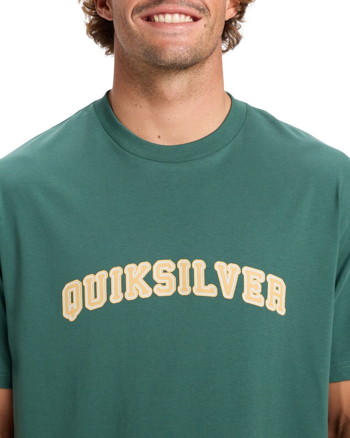 T-Shirt QUIKSILVER "Pto Fare Well", Herren, Gr. S, grün, Obermaterial: 100% Baumwolle., Shirts T-Shirt grün S