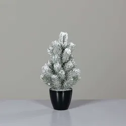 dpi Künstlicher Weihnachtsbaum mit Schnee im Topf, 31 cm