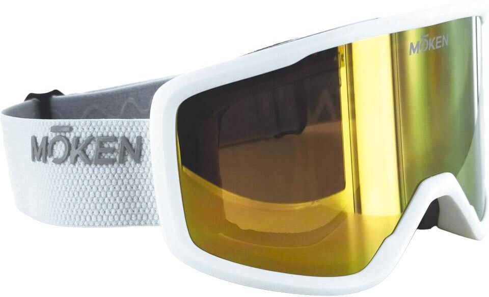 Moken Vision  - Two White Gold Grey Champagne Gold - Masque de Ski