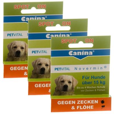 Canina Petvital Novermin für Hunde über 15 kg x3 3x4 ml Flüssigkeit