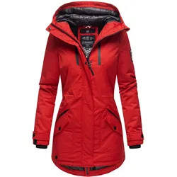 NAVAHOO Damen sportlicher Wintermantel Winter Kurzmantel mit Kapuze Avrille