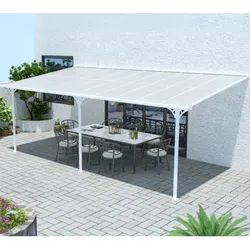Westmann Terrassenüberdachung "Bruce 617",weiß,300 x 617 x 270 cm (L x B x H)