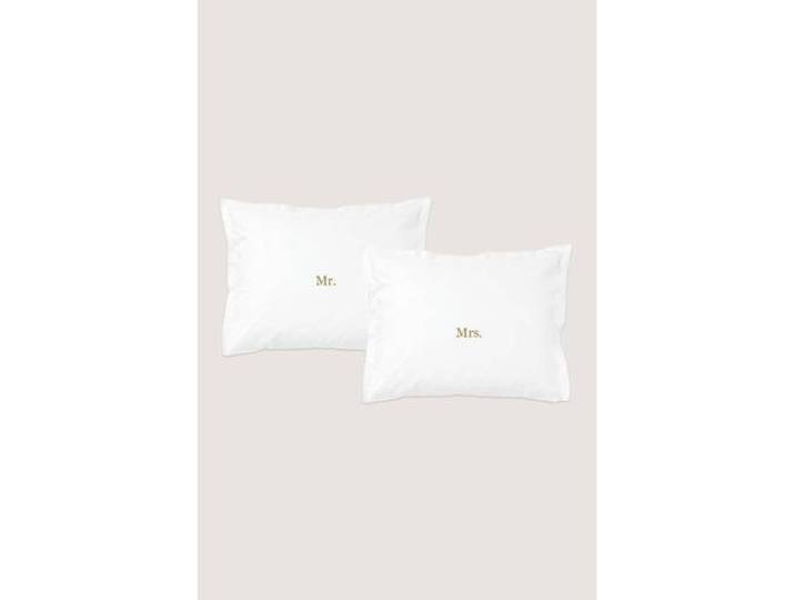 Zusss kussenslopen Mr & Mrs (set van 2)
