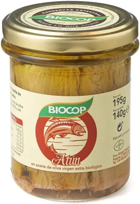 Biocop Filetes de Atum em Azeite de Oliva Virgem Extra Bio 195g