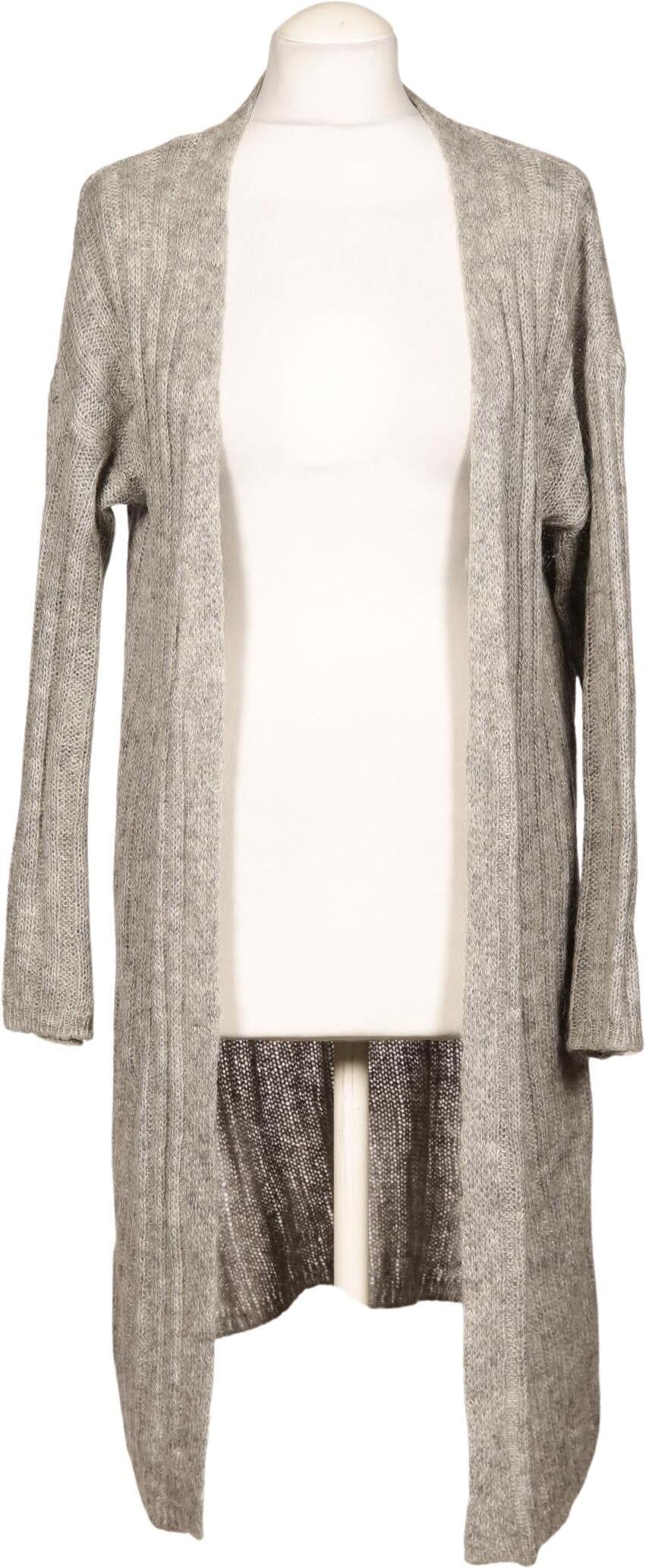 Kauf dich glucklich Damen Strickjacke, Grau, Gr. M, Mohair / Synthetik - Second Hand