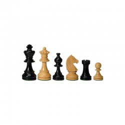 Weible Schachfiguren - Ebenholz und Buchsbaum - 76 mm 245558