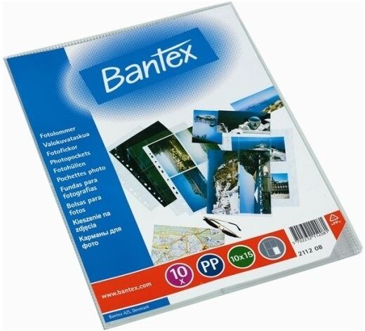 Bantex Fotolomme   10x15 Cm   Højformat   25 Stk.