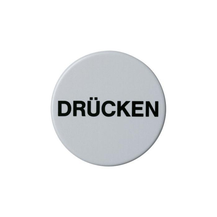 Hewi 801 Symbol Drücken 711D95 felsgrau, selbstklebend