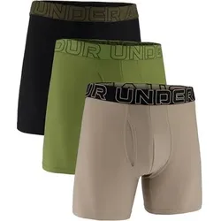 UNDER ARMOUR Herren Unterhose UA PERFORMANCE TECH MESH -SOLID 6 IN 3PK, Größe S in Grau Grau