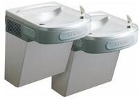 Elkay Versatile Cooler Wall Mount Bi-Level ADA Non-Filtered, 8 GPH Light Gray Granite