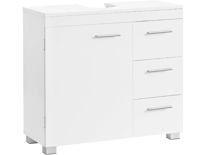 Waschbeckenunterschrank mit Schubladen wolkenweiss