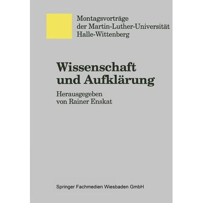 Wissenschaft und Aufklärung, Taschenbuch von , VS Verlag für Sozialwissenschaften, 978-3-8100-1712-3