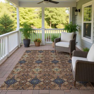 Addison Rugs Machine Washable Indoor/ Outdoor Global Flory Chantille Rug