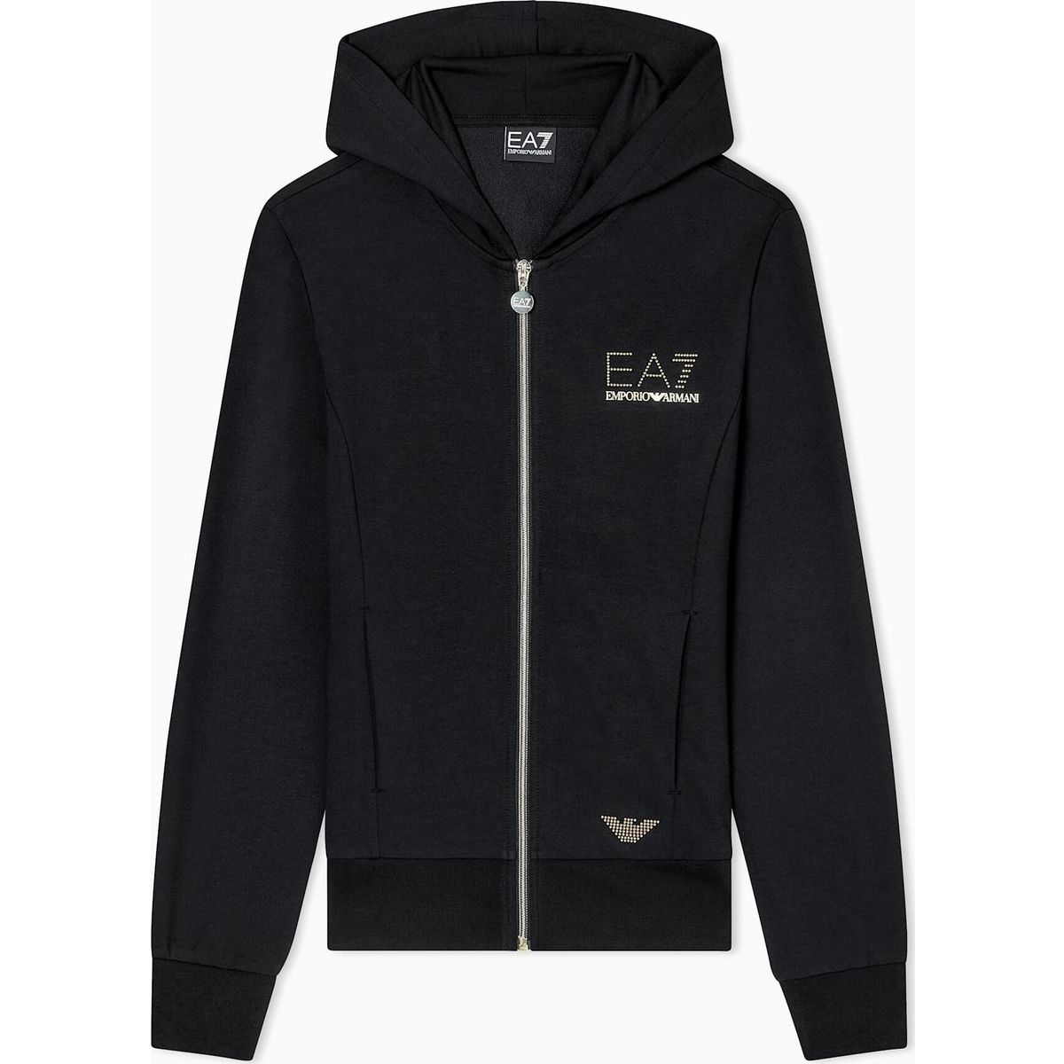 EA7 Train Evolution W Hoodie Full Zip - Train Evolution W Hoodie Full Zip black (UC001) XL 7W001044 AF12482-UC001-XL