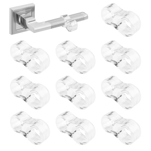 Dunkwckore 10 stuks Deurstopper en Raambescherming - Transparant, Siliconen
