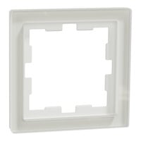 Rahmen einfach Kristallweiß D-Life Glas MEG4010-6520 weiß (matt), Retail