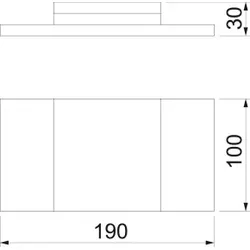 OBO 7215537 Wandanschlusskragen für BSK I90 50x110 Glasfaserleichtbeton grau BSK-K0511