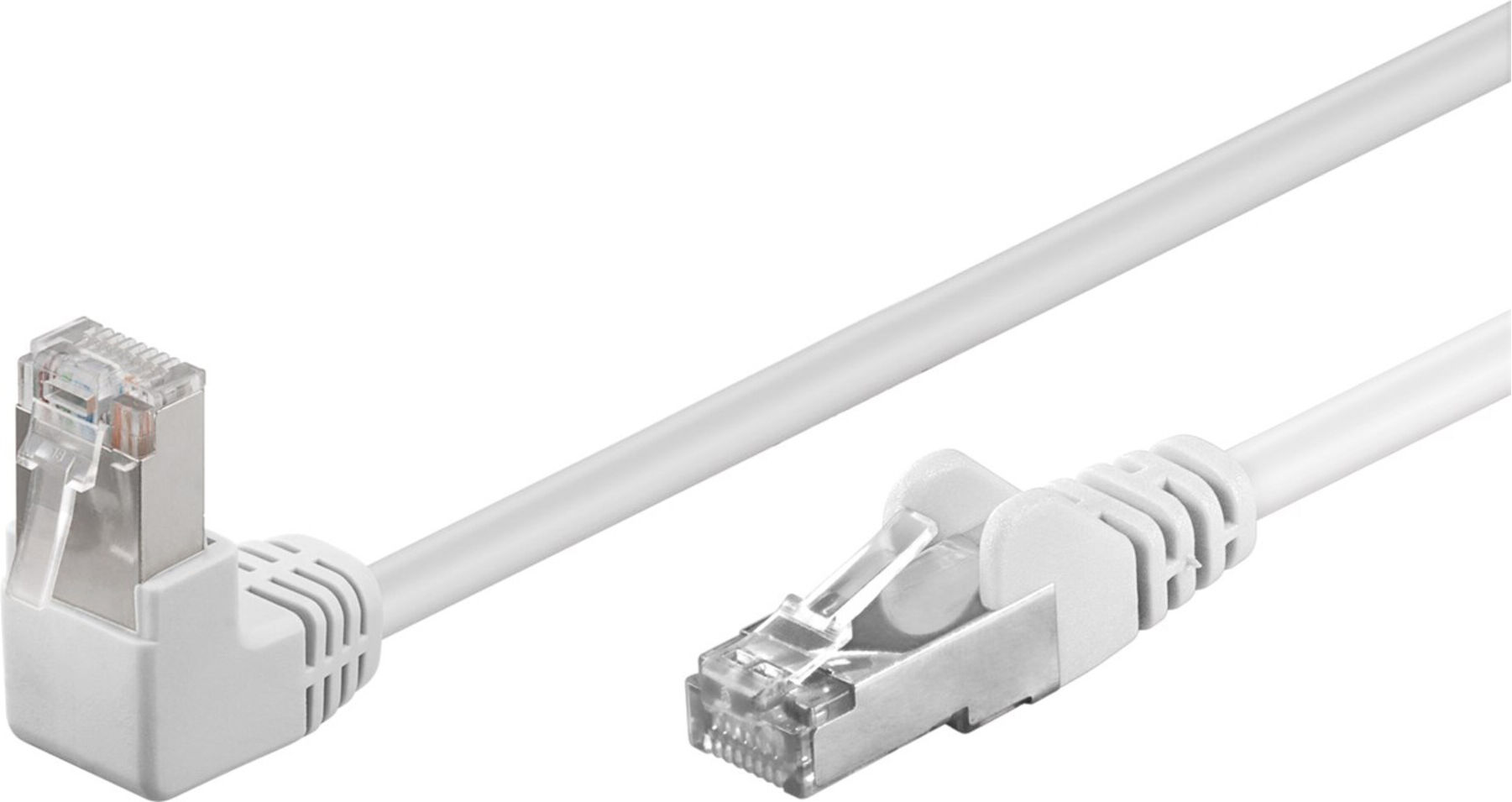 Goobay Patchkabel Cat5e F/UTP RJ45-Stecker 90° 94177)