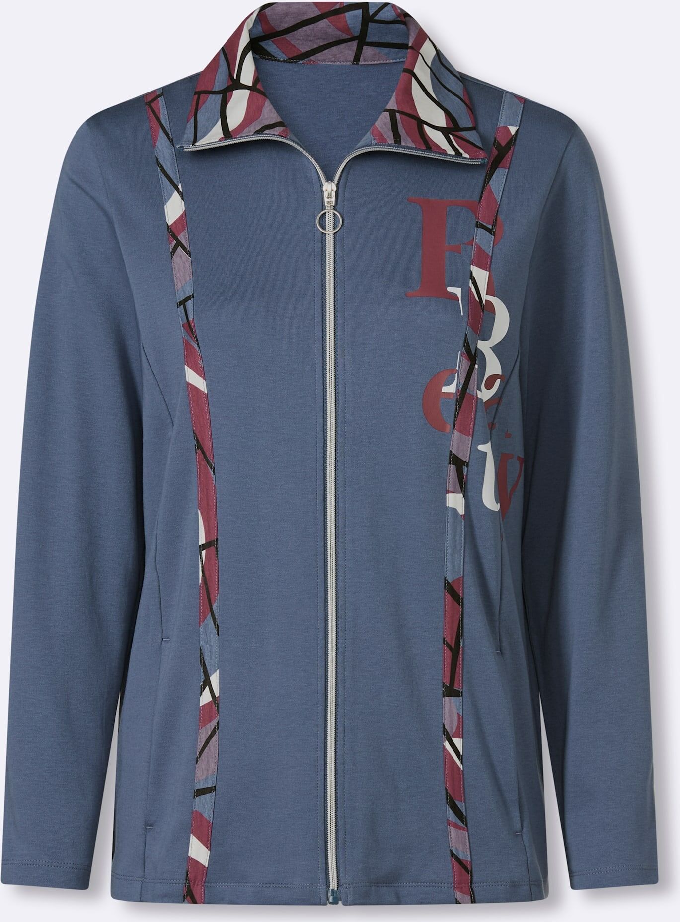 Shirtjacke CLASSIC BASICS "Shirtjacke", Damen, Gr. 52, rauchblau, 100% Baumwolle, unifarben, Shirts Shirtjacke rauchblau 52