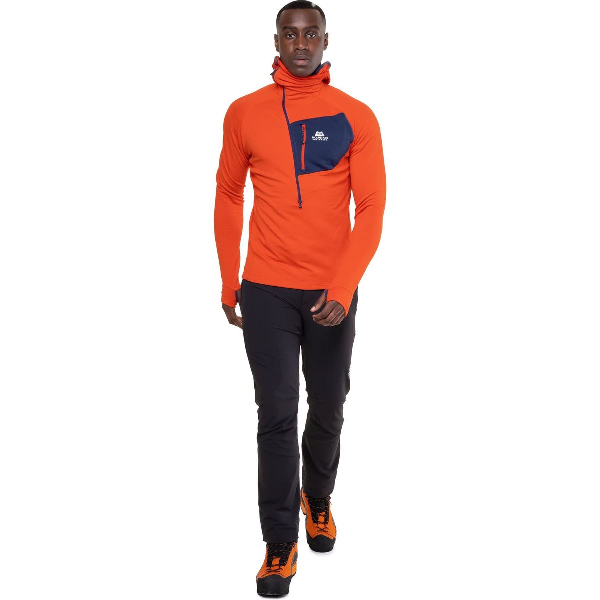 Mountain Equipment Eclipse Hooded Mens Zip T magma/medieval (ME-01644) XXL ME-005727-ME-01644-XXL
