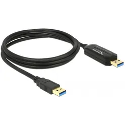 Delock Data Link + KM Switch USB (1.50 m, USB 3.2 Gen 1), USB Kabel