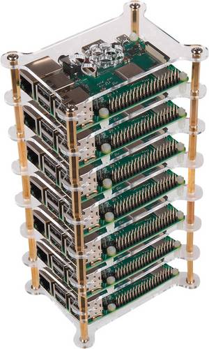 Joy-it RB-Case+19 SBC-Gehäuse Passend für (Entwicklungskits): Raspberry Pi Acrylglas klar