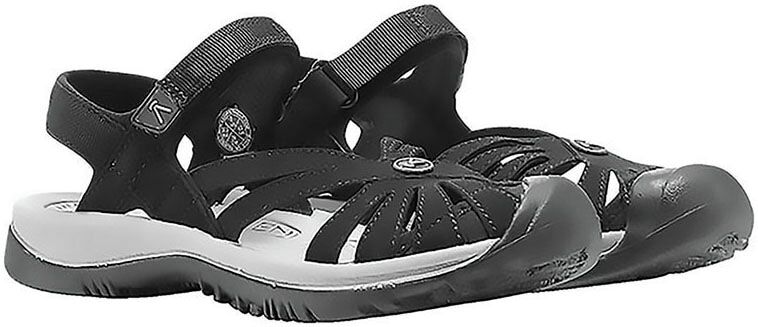 Sandale KEEN "ROSE SANDAL", Damen, Gr. 39, schwarz, Synthetik, Schuhe Sandale, mit Klettverschluss schwarz 39
