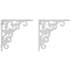 Wandhalter aus Eisen in Weiß, 2er Set