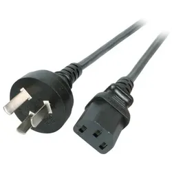 EFB Elektronik EK492.1,8V2 Stromkabel Schwarz 1,8 m Netzstecker Typ I C13-Koppler