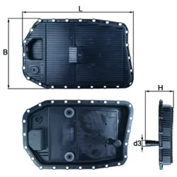 Ölwanne Automatikgetriebe MAHLE HX 154 für BMW 3er X1