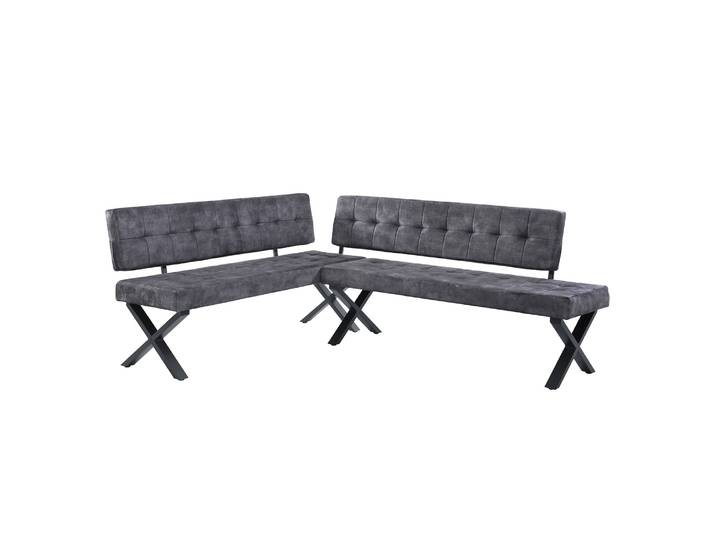 Eckbank EKA - Modulare Eckbank mit X Gestell beidseitig montierbar