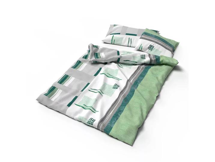Lotus Bettwaren - Lotus Bettwäsche Jersey Malea, Malea Jersey Doubleface Bettwäsche, 160 x 240 cm, Grün