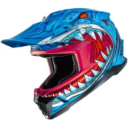 HJC Y50 Megadon Crosshelm - blau - YS (48/49)