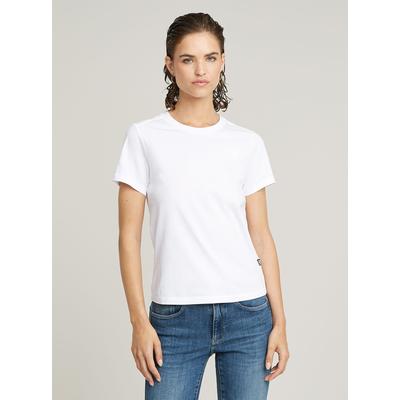 T-Shirt G-STAR "Nifous T-Shirt", Damen, Gr. S, weiß, Obermaterial: 100% Baumwolle, Shirts T-Shirt