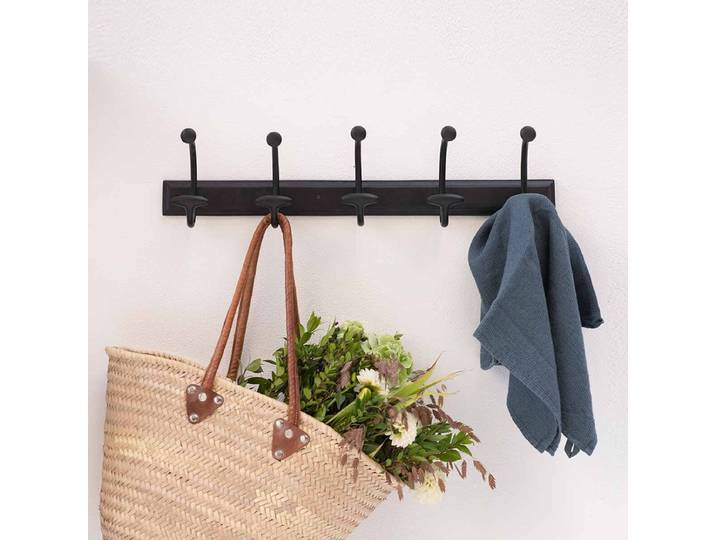 Porte manteau en métal noir mat RETRO