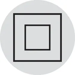 Leiterkennzeichnung, Schutzisolierung elektrisch, Schutzklasse 2 - 1 Bund = 100 Stk - 13 mm Folie selbstklebend