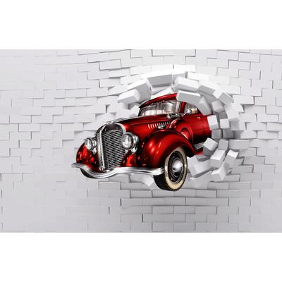 Papermoon "3D ABSTRAKT DESIGN-VINTAGE OLDTIMER WANDDEKO XXL"
