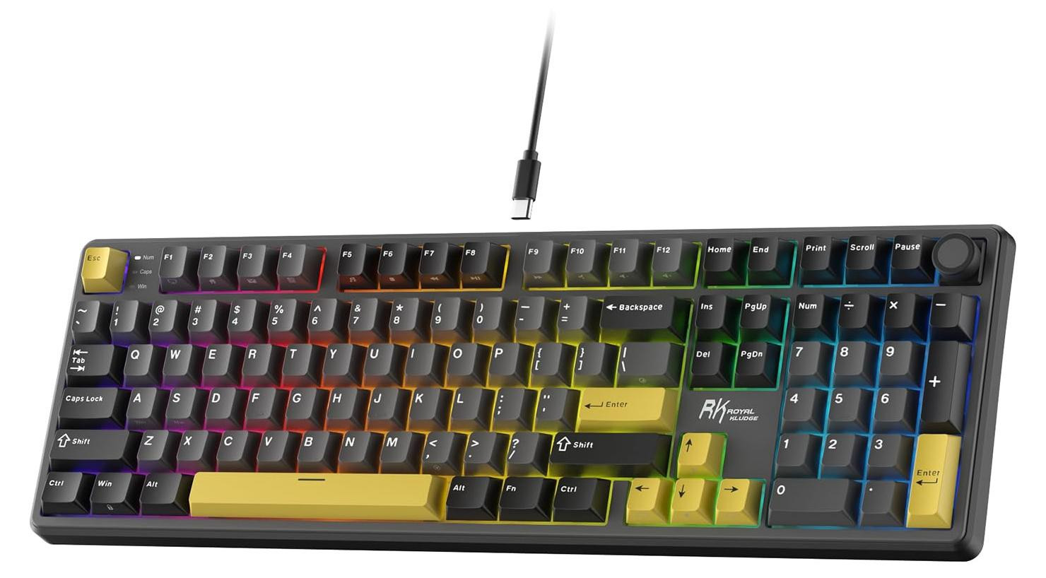Selius Mechanisch Bedraad Toetsenbord - Full Size 104 Toetsen - Hot Swappable - PBT Toetsen