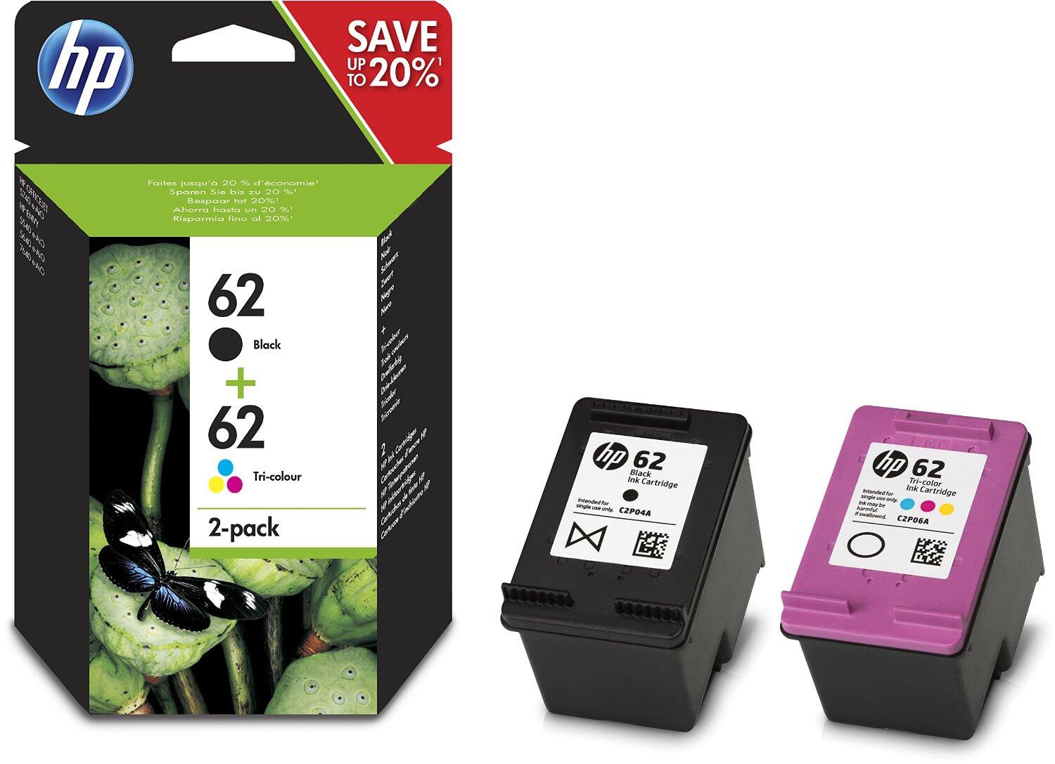 HP Inc. HP Original 62 Druckerpatronen - Multipack (N9J71AE)