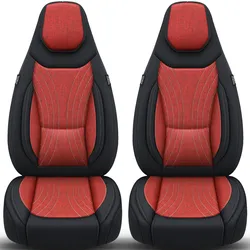 Bremer Sitzbezüge Wohnmobil Schonbezüge C-Serie 2 Stück für Fiat Ducato / Jumper / Boxer rot/schwarz